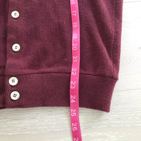 Vintage Christian Dior monsieur burgundy Cardigan sz M medium - Picture 6 of 10